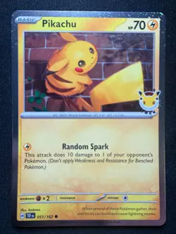 Pokemon TCG Pikachu 051/162 – Pokemon Day 2026 – Cosmos Promo – NM - Image 5