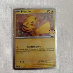 Pokemon Day 2026 Collection Pikachu Stamp 051/162 Cosmos Holo NM - Image 1