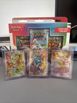 Pokemon 1st Partner Illustration Vol 2 Chikorita 046 Cyndaquil 047 Totodile 048 - Image 1