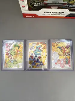 Pokemon 1st Partner Illustration Vol 2 Chikorita 046 Cyndaquil 047 Totodile 048 - Image 2