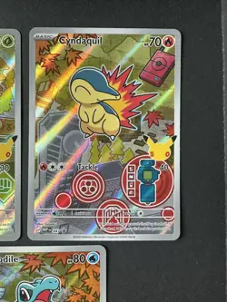 Pokemon 1st Partner Illustration Vol 2 Chikorita 046 Cyndaquil 047 Totodile 048 - Image 4