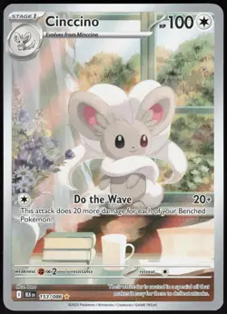 Cinccino 153 Black Bolt - Holo Pokemon NM/M (Illustration Rare) - Image 1