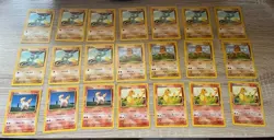 Lot Of 21 Base Set Pokemon Cards Vintage WOTC Non-Holo Commons/Bulk - Image 1