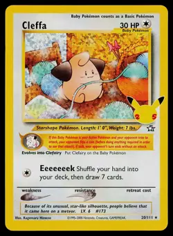 Pokemon Card Cleffa 20/111 Celebrations: Classic Collection - Image 1