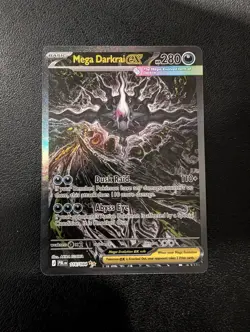 Mega Darkrai ex 116/084 Pitch Black Special Illustration Rare PokemonTCG English - Image 1