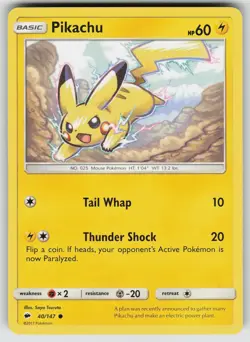 Pokemon - Pikachu - [SM03 - 40/147 Lightly Played] - Image 2