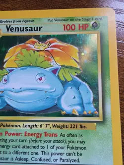 Pokemon TCG Venusaur Base Set 15/102 Holo 1999-2000 Wizards Base Set... - Image 3