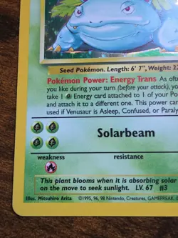 Pokemon TCG Venusaur Base Set 15/102 Holo 1999-2000 Wizards Base Set... - Image 5