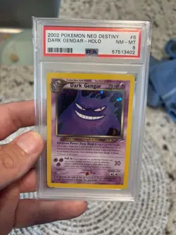 2002 Pokemon Neo Destiny #6 Dark Gengar Holo PSA 8 Unlimited - Image 1