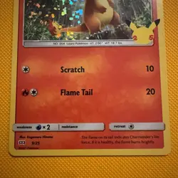 Pokemon TCG Charmander 9/25 McDonalds 25th Basic Fire Holo Promo English Card - Image 3