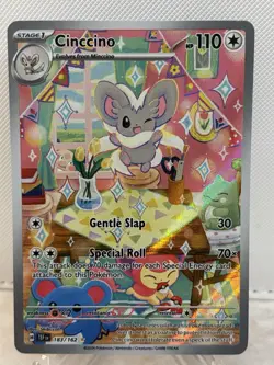 The Pokemon Company Pokemon TCG Cinccino 183/162 SV05 IR FA Holo ENG 2024 - Image 1