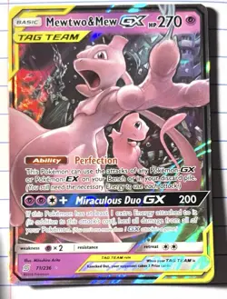 Pokemon TCG Mewtwo & Mew GX 71/236 Tag Team Unified Minds - Image 1