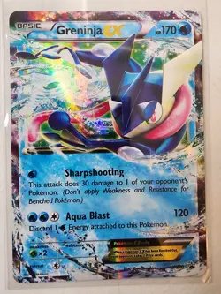Pokemon Greninja EX XY20 XY Holo Promo Basic Aqua Blast - Image 1