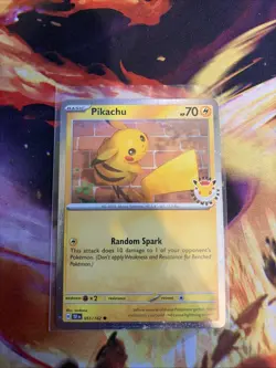 Pikachu 051/162 Pokemon TCG 2026 Pokemon Day 30th Anniversary Stamped Promo - NM - Image 1