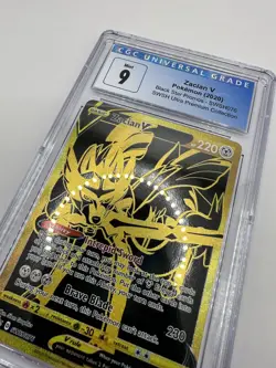 CGC 9 Zacian V SWSH076 Black Star Promo SWSH Ultra Premiun Collection Pokemon - Image 2