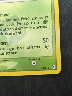 Pokemon TCG EX Hidden Legends Heracross Holo Rare 7/101 LP - Image 5