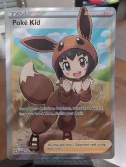 Poke Kid (Full Art) 070/072 Shining Fates Holo Pokemon Card NM - Image 1