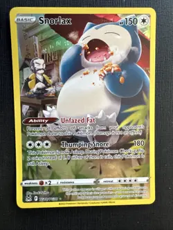 Pokemon TCG Snorlax TG10/TG30 SWSH11 Lost Origin TG Holo Ultra Rare EN 2022 - Image 1