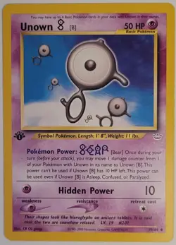 Pokemon TCG | Unown [B] 39/64 MP | Neo Revelation 1st Edition | Uncommon - Image 1