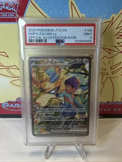 PSA 9 Hop's Zacian ex 186/159 SIR - Journey Together - Pokemon TCG - SHIPS FAST - Image 1