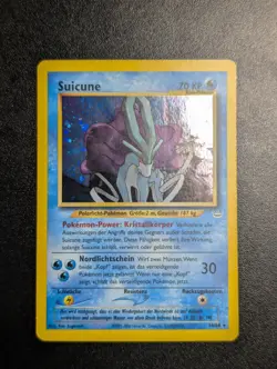 2002 Pokemon Suicune 14/64 Neo Revelation Holo Vintage German - Image 1