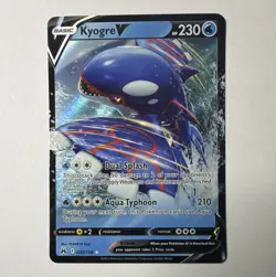 Pokemon TCG Kyogre V 037/159 SWSH Crown Zenith Ultra Rare Holo - English - Image 1
