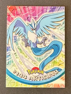 ARTICUNO #144 Non-Foil Topps Blue Logo Pokemon TV Animation Edition LP - Image 1