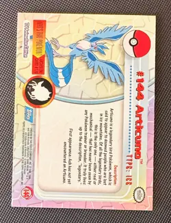 ARTICUNO #144 Non-Foil Topps Blue Logo Pokemon TV Animation Edition LP - Image 2