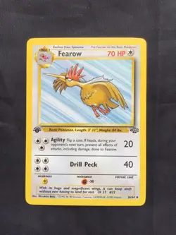 Pokemon Cards: Jungle 1st Edition Uncommon: Fearow 36/64 - Image 1