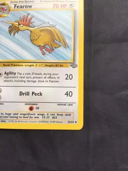 Pokemon Cards: Jungle 1st Edition Uncommon: Fearow 36/64 - Image 4
