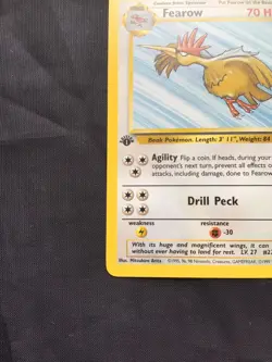 Pokemon Cards: Jungle 1st Edition Uncommon: Fearow 36/64 - Image 5