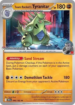 Pokemon - Pokemon Center Promo (Sealed) Team Rocket's Tyranitar - Image 1