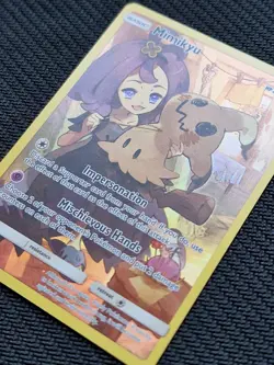 Pokemon Mimikyu TCG Cosmic Eclipse Holo Card 245/236 Secret Rare - Image 3