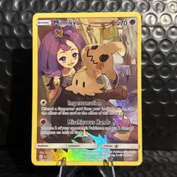 Pokemon Mimikyu TCG Cosmic Eclipse Holo Card 245/236 Secret Rare - Image 1