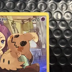 Pokemon Mimikyu TCG Cosmic Eclipse Holo Card 245/236 Secret Rare - Image 2
