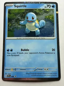 Squirtle 048 SV Promo Cosmos Holo Near Mint - Image 1
