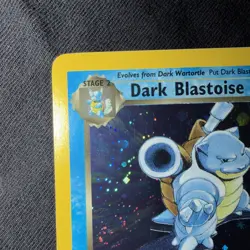 Dark Blastoise Holo 🌀 SWIRL 3/82 - Pokemon TCG Team Rocket EX/NM Wotc - Image 3