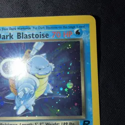 Dark Blastoise Holo 🌀 SWIRL 3/82 - Pokemon TCG Team Rocket EX/NM Wotc - Image 4