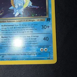 Dark Blastoise Holo 🌀 SWIRL 3/82 - Pokemon TCG Team Rocket EX/NM Wotc - Image 5