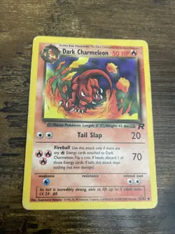 1995 Dark Charmeleon 1st Edition 32/82 Team Rocket Regular Pokemon Card - Image 2