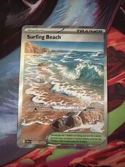 Surfing Beach 114/86 Chaos Rising Ultra Rare UR NM Pokemon TCG - Image 1