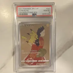 Nintendo 2021 Japanese Pikachu 227/S-P S-P Sword & Shield Promo Holo PSA 10 - Image 1