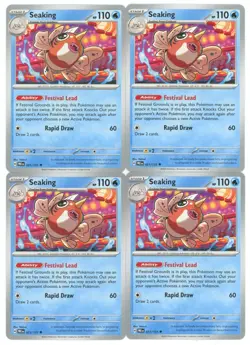 4x Pokemon TCG Seaking 021/131 Sv: Prismatic Evolutions Playset Regular - Image 1