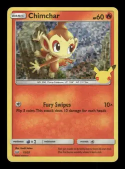 CHIMCHAR 012/025 PROMO MCDONALD'S 25TH ANNIVERSARY PROMOS POKEMON HOLO LP - Image 1