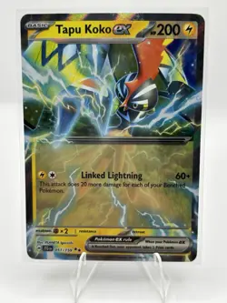 Tapu Koko ex 051/159 Double Rare Holo Pokemon 2025 Journey Together NM - Image 1