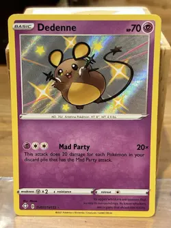 Pokemon TCG Dedenne SV051/SV122 NM Shiny Holo Rare Shinning Fates: Shiny Vault - Image 1