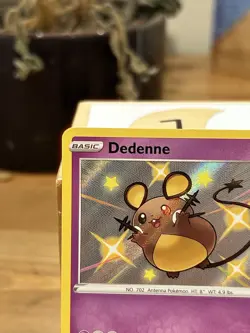 Pokemon TCG Dedenne SV051/SV122 NM Shiny Holo Rare Shinning Fates: Shiny Vault - Image 2