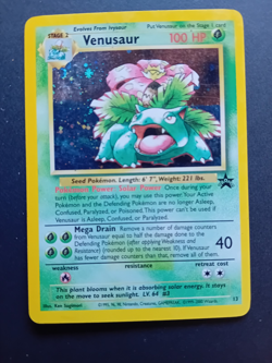 Pokemon Card: Wizards Black Star Promo Holo: Venusaur 13 - Image 1