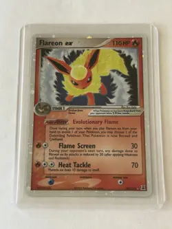 2005 Pokemon TCG Flareon EX Delta Species 108/113 Holo - Image 1