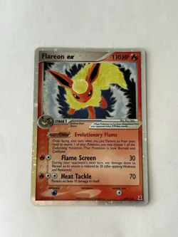 2005 Pokemon TCG Flareon EX Delta Species 108/113 Holo - Image 3